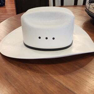 Moonshine Spirit 8X River Bank Straw Cowboy Hat Size 7 1/4